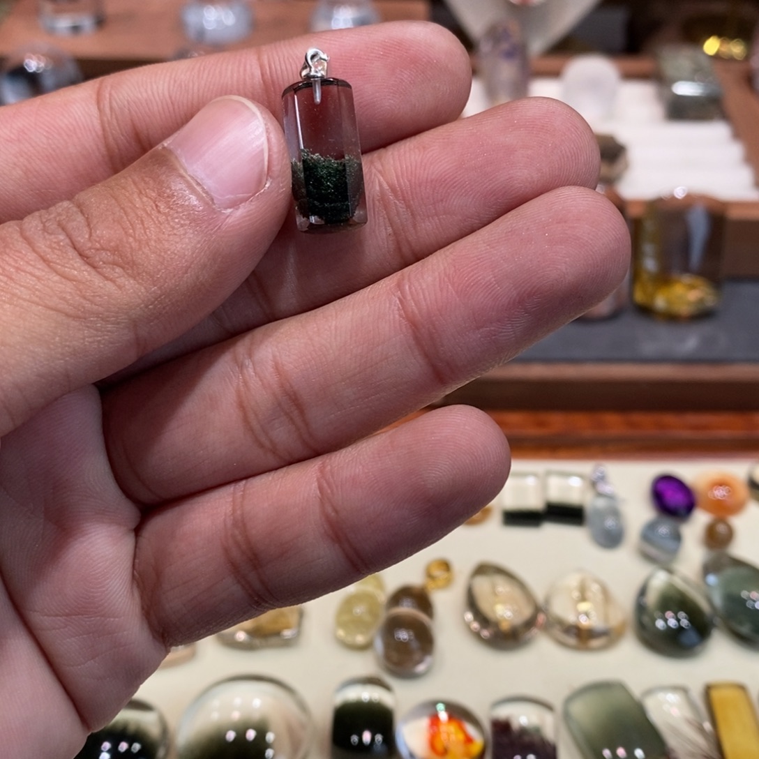 夜***睡银S925镶嵌水晶颈饰幽灵