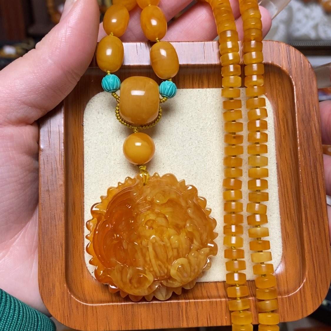 【闪购商品】蜜蜡颈饰未镶嵌项链