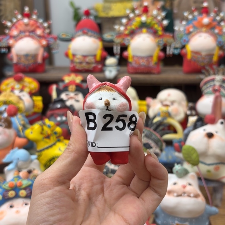 白***️摆件手捏陶艺摆件
