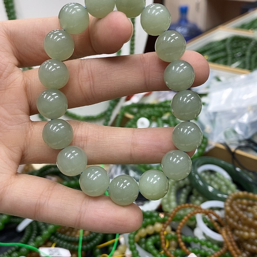 和田玉手链未镶嵌