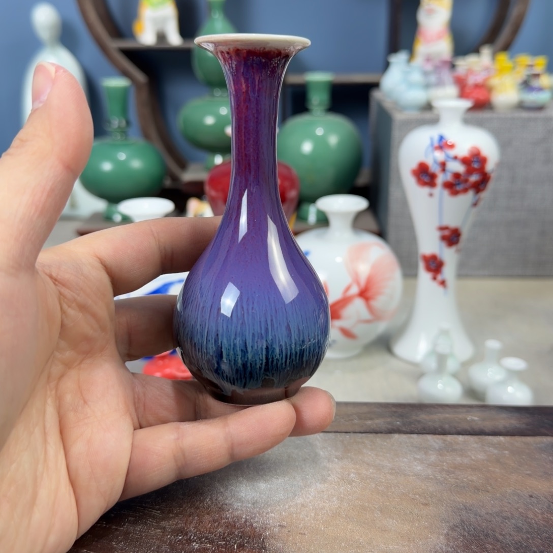 陶瓷手工小花器摆件