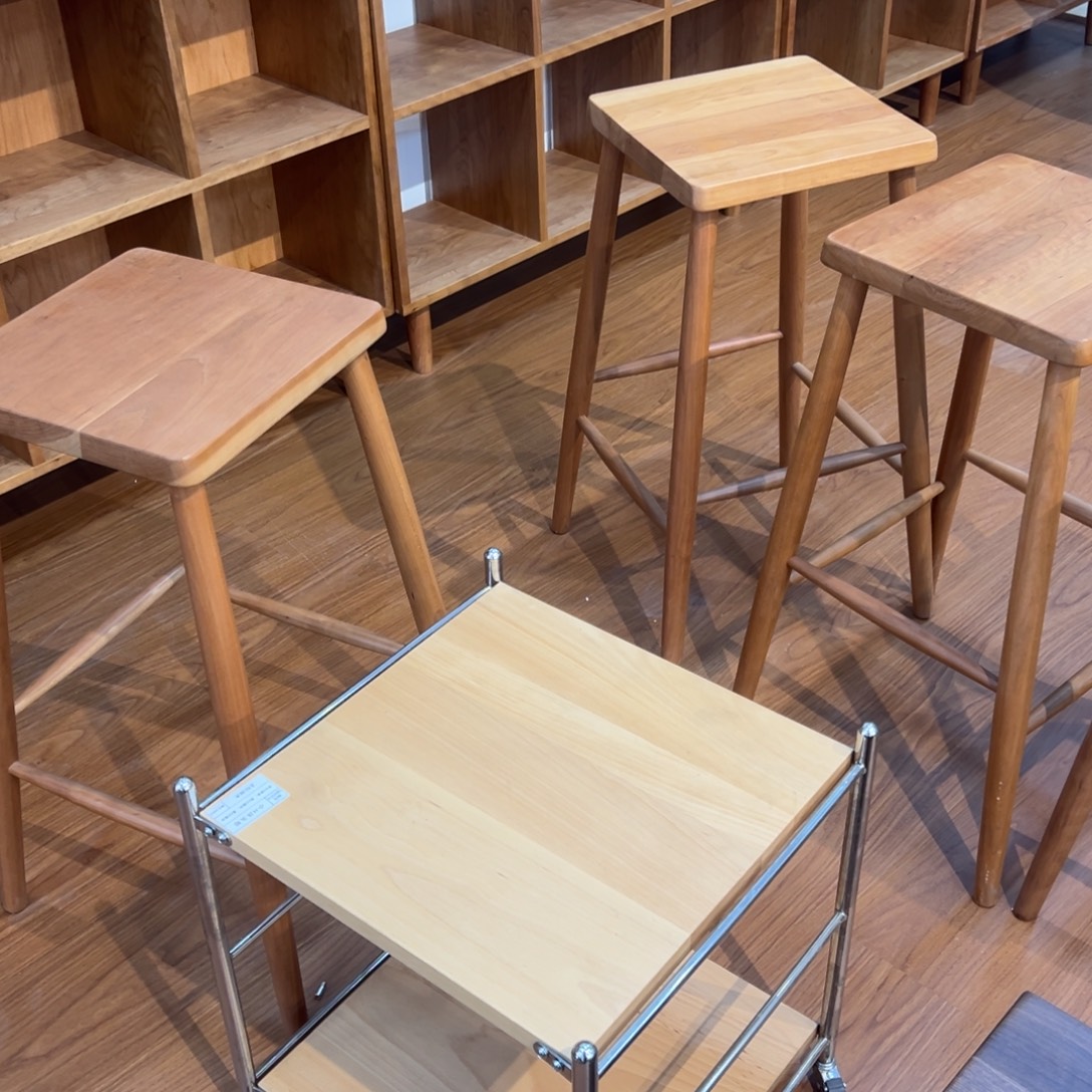 实木榉木小H置物架