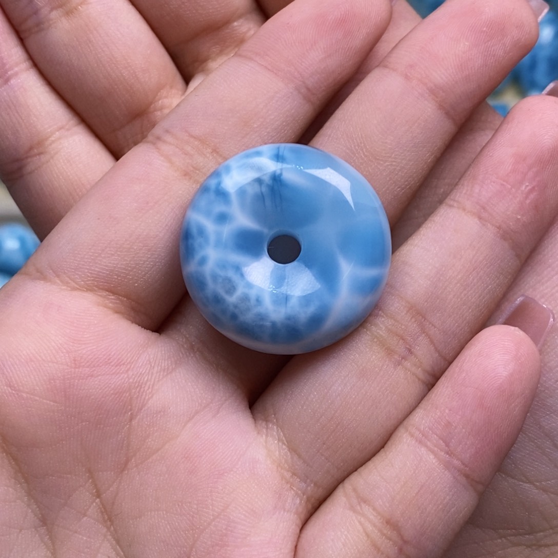 针钠钙石（海纹石）未镶嵌颈饰拔**年