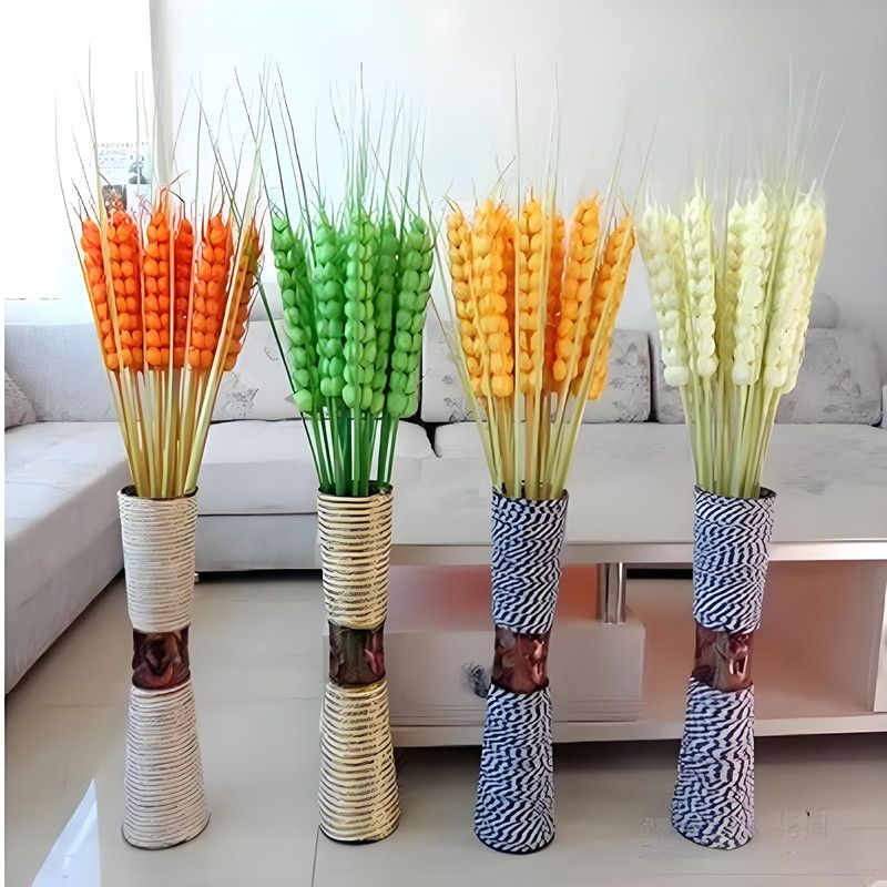 绢花仿真花大麦穗干花枝假花客厅落地装饰花新房插花礼品