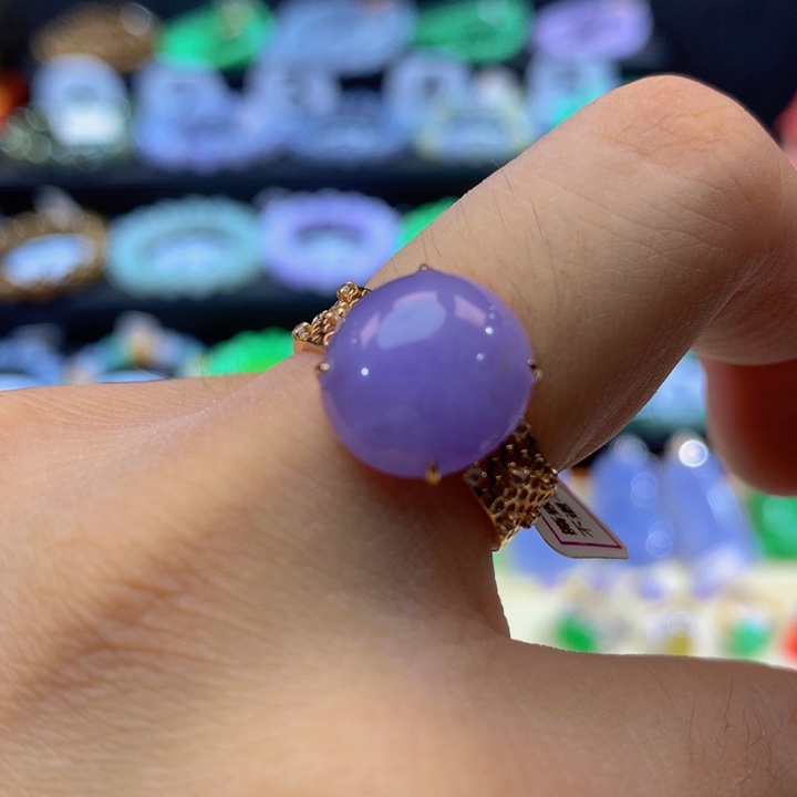 18K金镶嵌手链翡翠翡翠