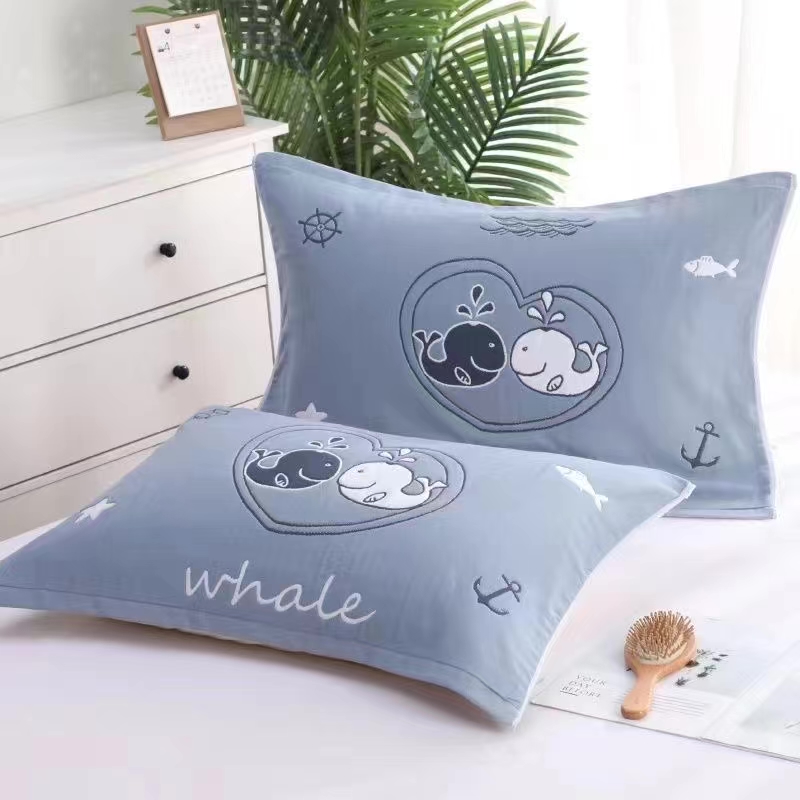 【宠粉福利】全棉加厚枕巾 亲肤透气一对装 50*80cm