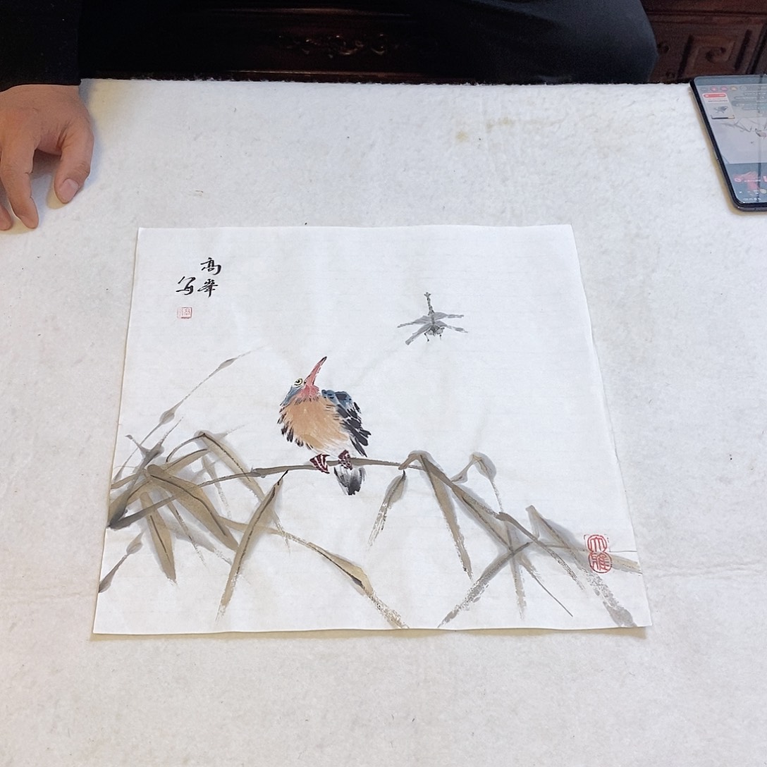 国画高峰手绘写意画