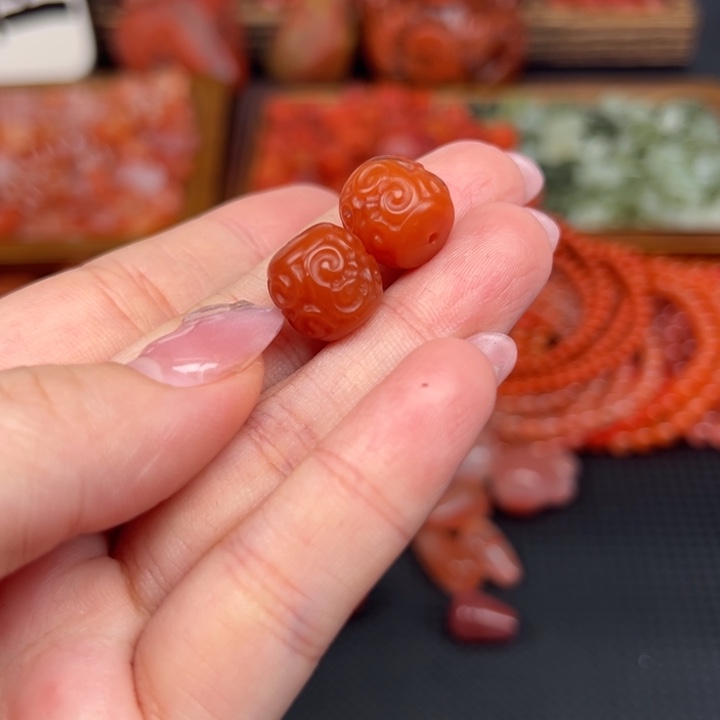 南红玛瑙未镶嵌吊坠(不含链)