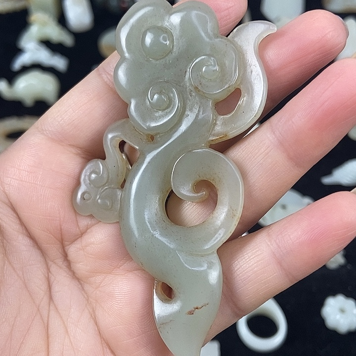 和田玉未镶嵌挂件