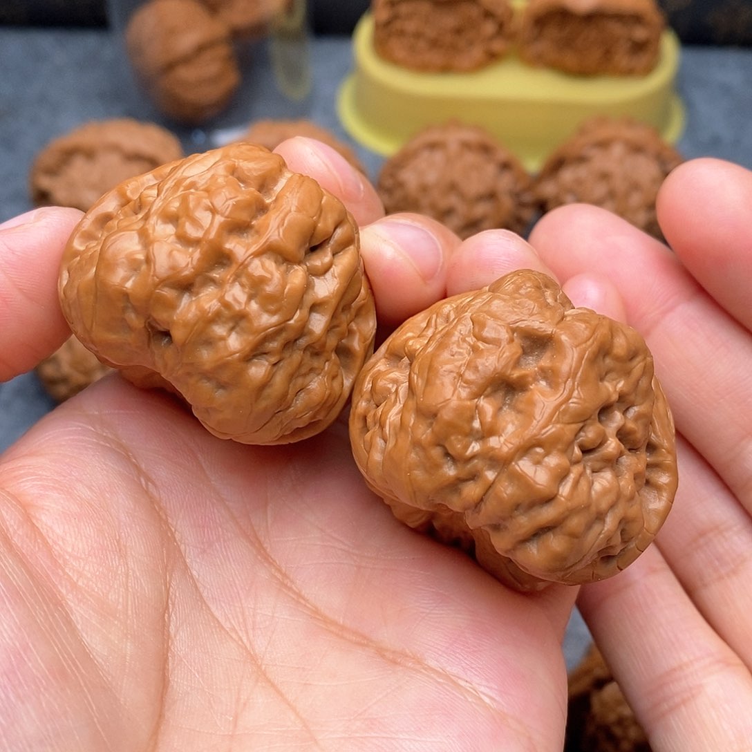 文玩核桃把件蛤蟆40尺红皮