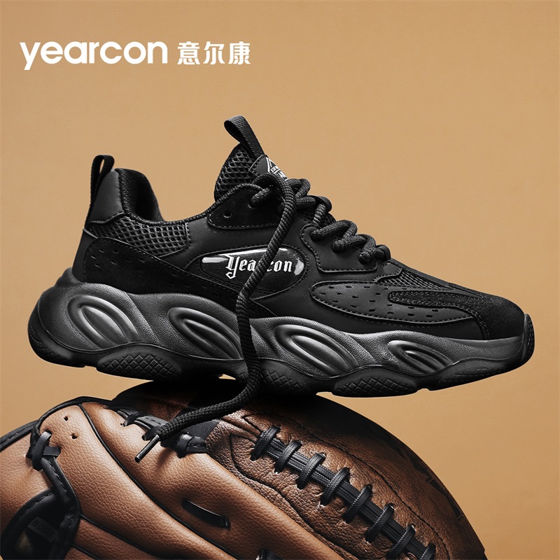 YEARCON/意尔康男鞋男士百搭夏季透气潮流鞋跑步韩版网面休闲男鞋