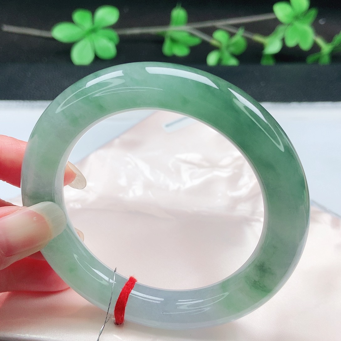 未镶嵌手镯翡翠57圆条