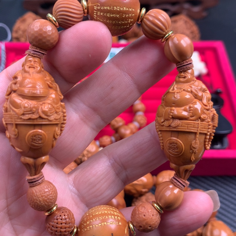 【闪购商品】橄榄核手串周*生财迷串串