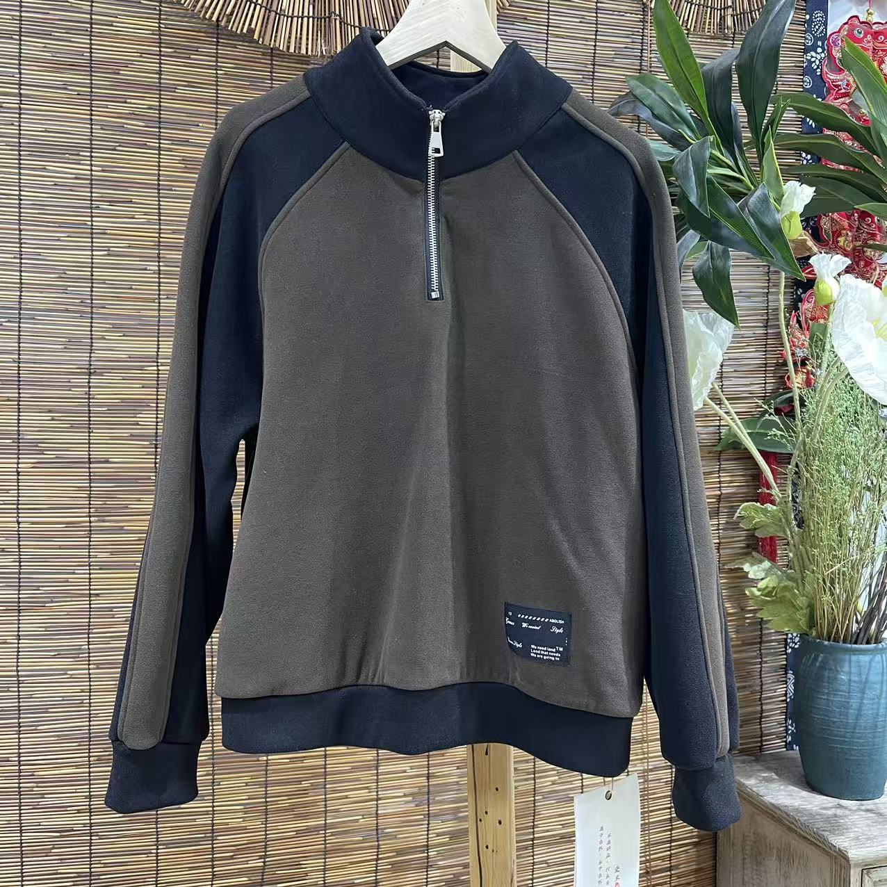 19271新款秋冬加绒休闲连帽卫衣