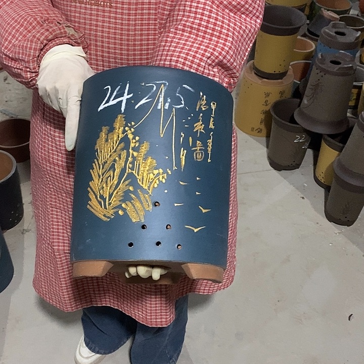 紫砂花盆紫砂花盆