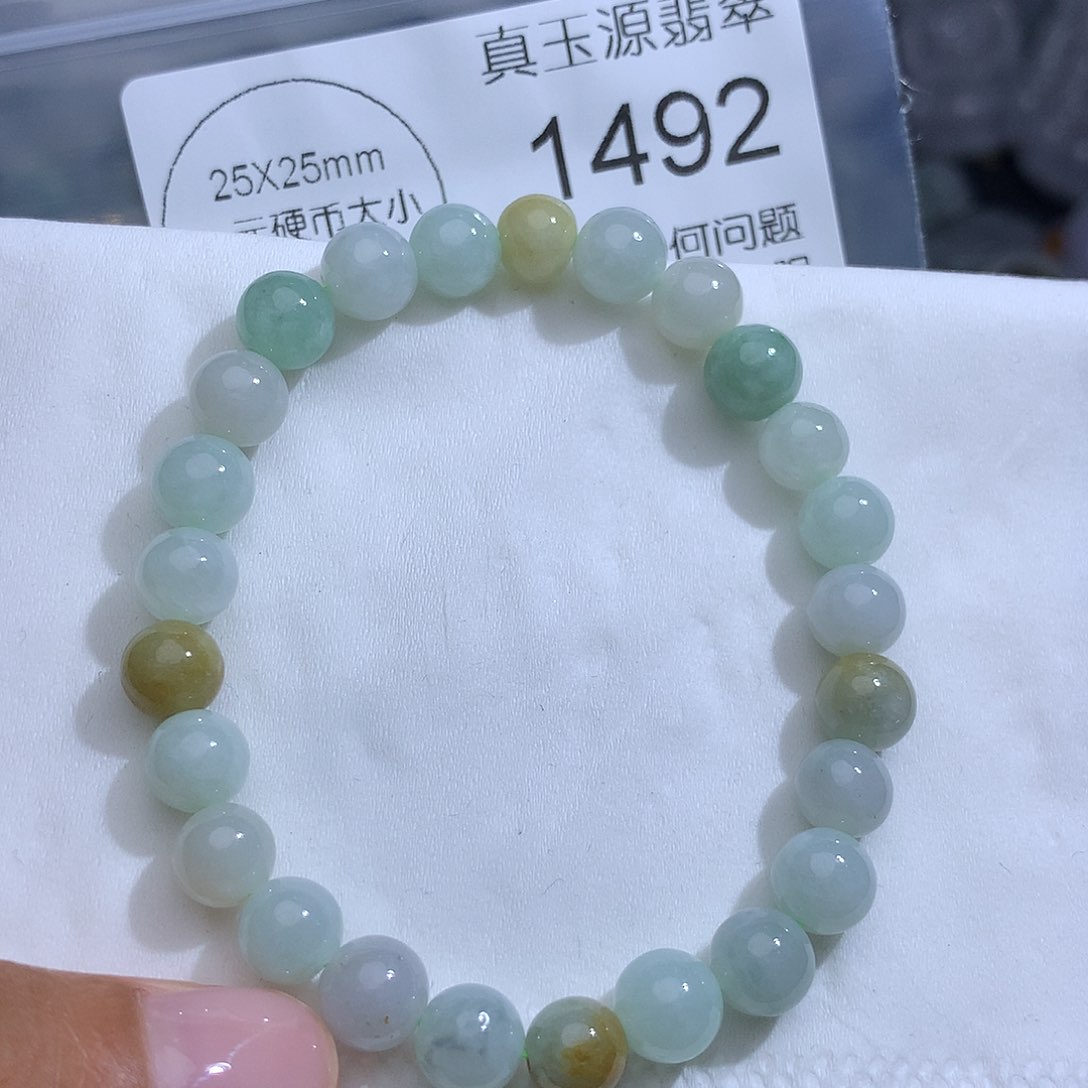 翡翠未镶嵌颈饰1492。