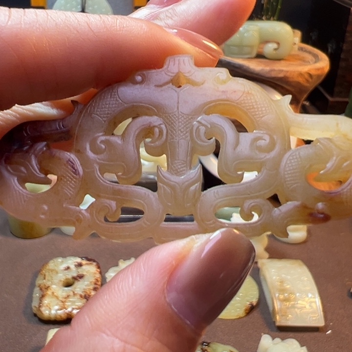 和田玉（糖玉）颈饰未镶嵌新****长