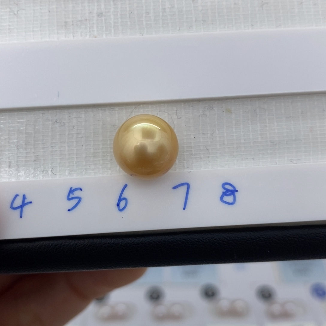 未镶嵌海水珍珠海水正圆南洋金珠11.4mm