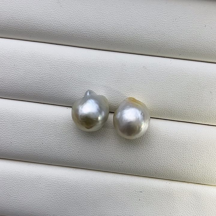 海水珍珠未镶嵌耳饰