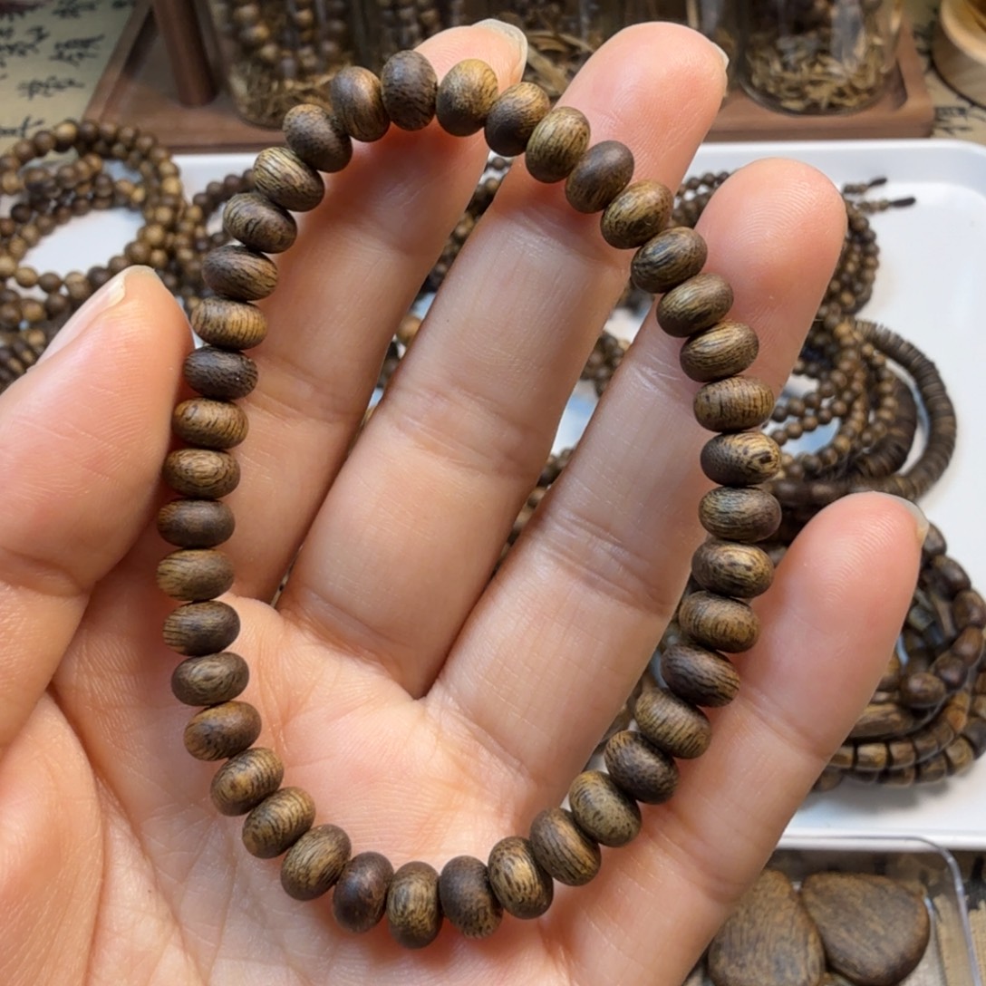 沉香碎屑沉香卡6算盘珠