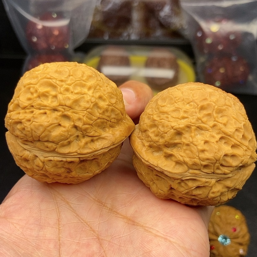 【闪购商品】把件文玩核桃46尺蟾祖66克