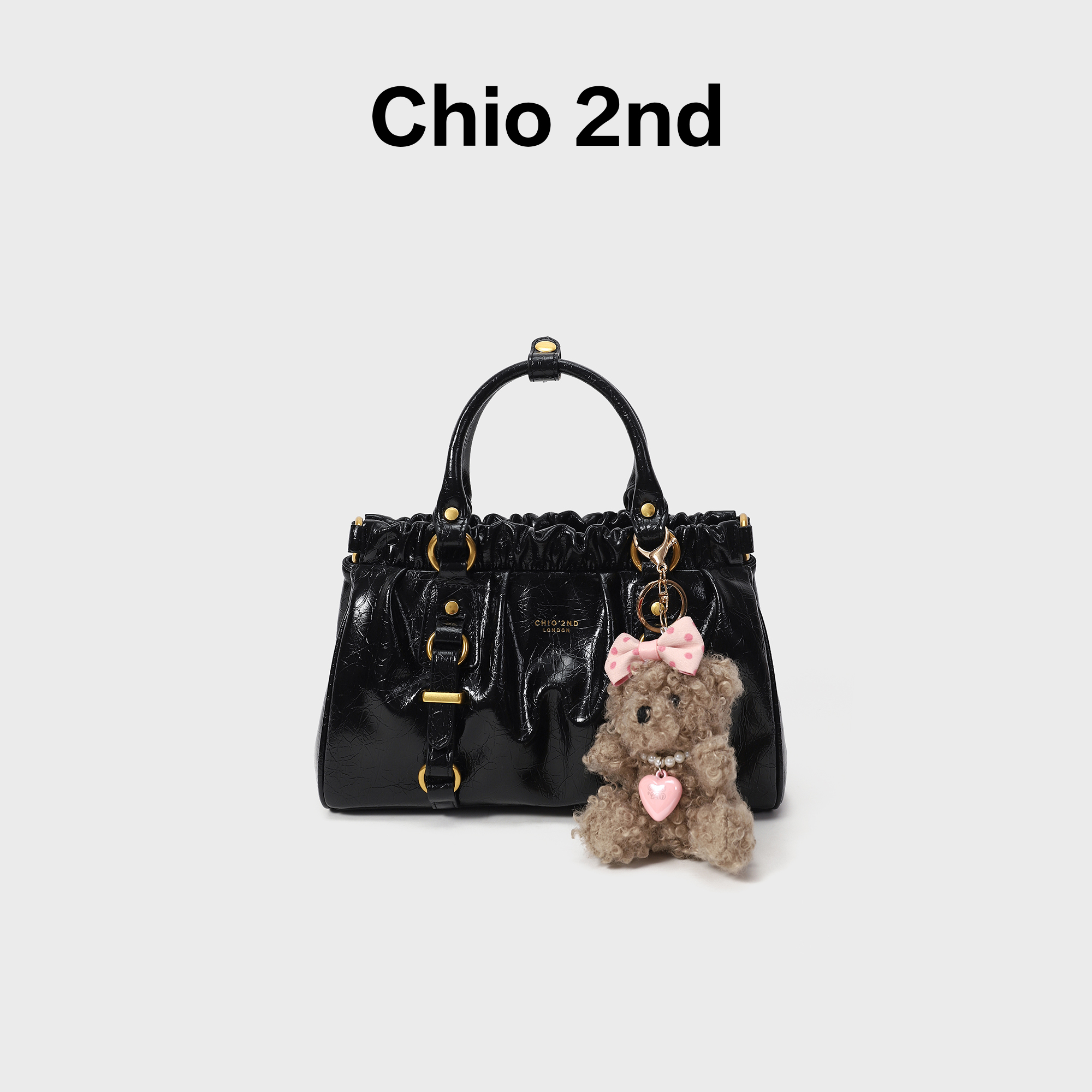 南风Chio2nd 托特包复古褶皱手提包