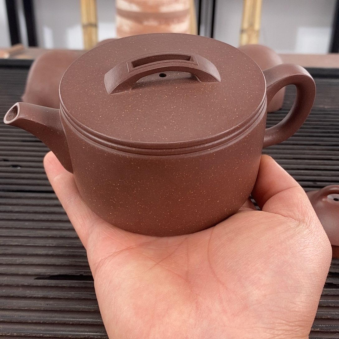 紫砂茶壶老*民底槽清汗瓦容量280CC