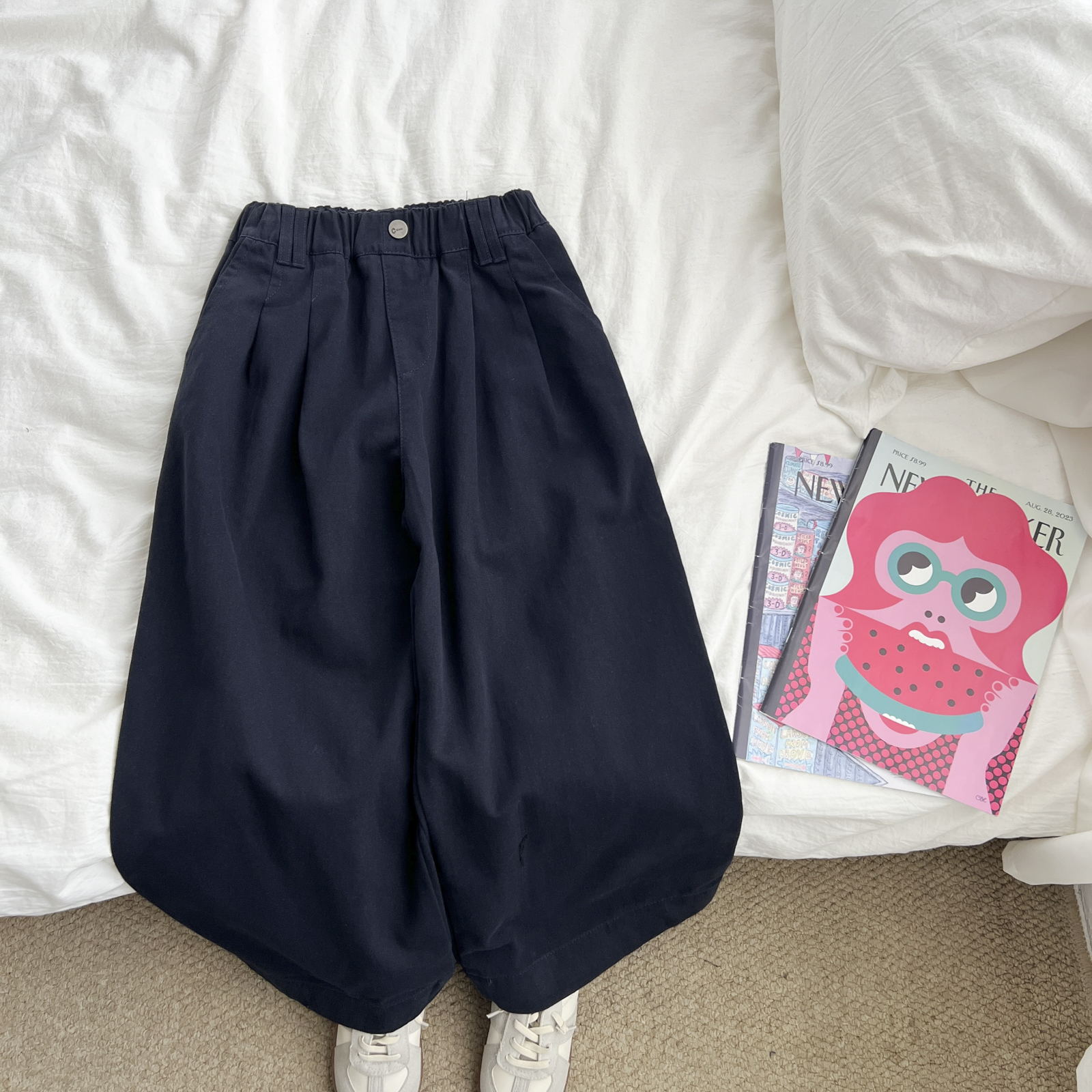 【原版】女童2025秋装长裤儿童阔腿裤BBKQW52012