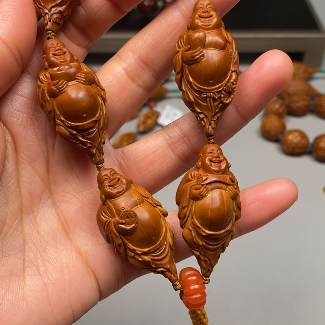 橄榄核吊坠六合弥勒