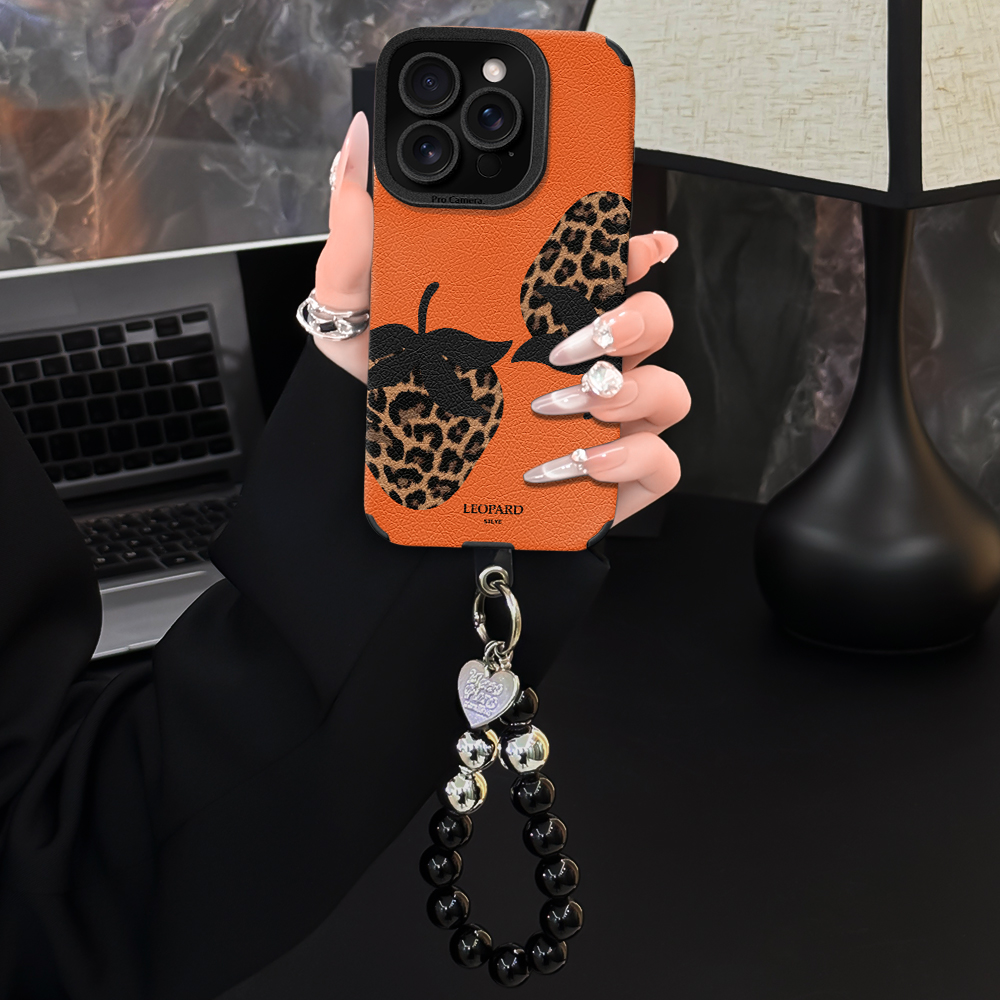 适用于苹果17/16/华为/vivo/OPPO创意个性瞳眼小羊皮手机壳VA0242