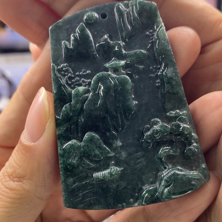 飛***属翡翠未镶嵌吊坠(不含链)2924