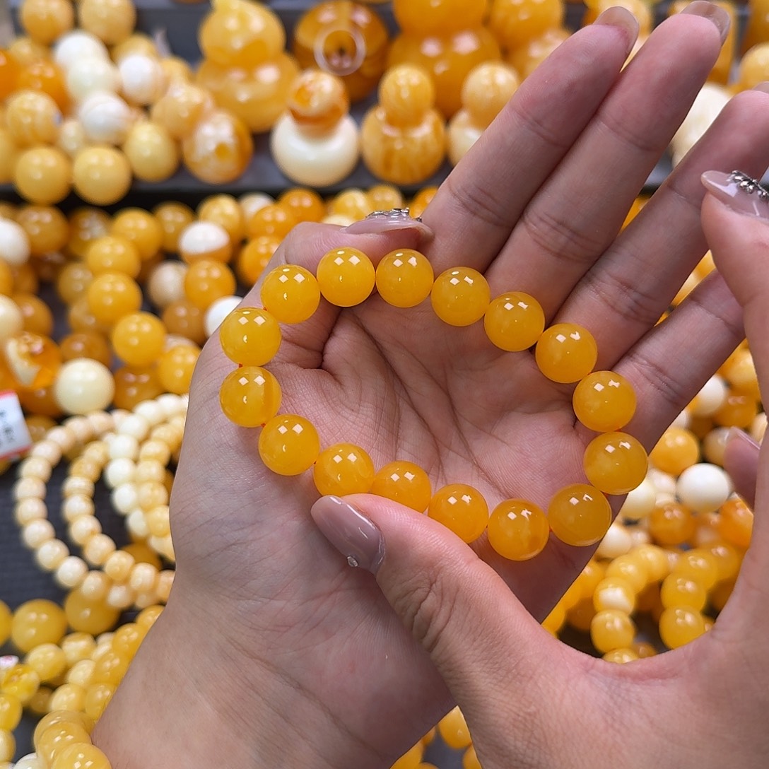 蜜蜡未镶嵌珠宝奇石同料13mm