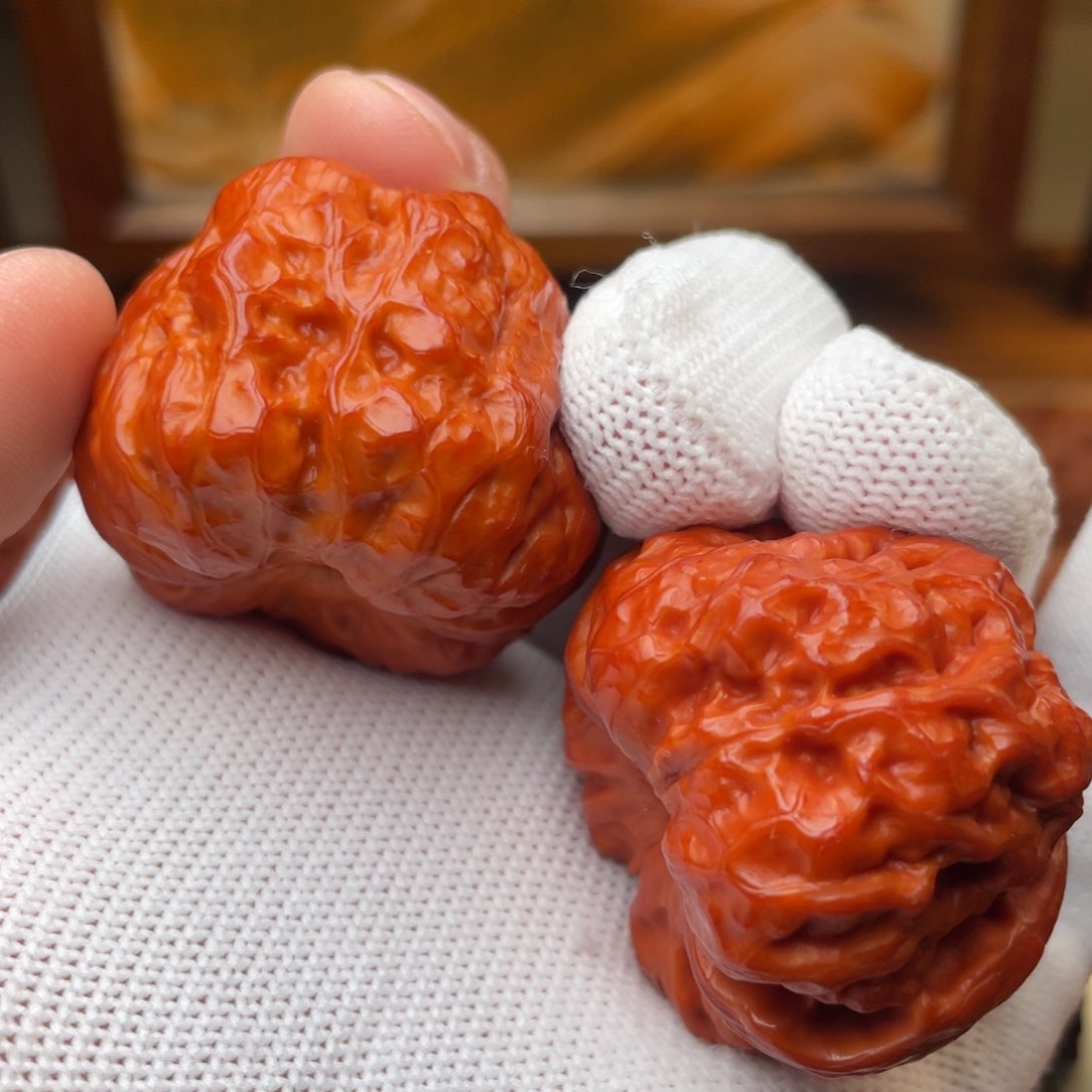 文玩核桃把件蛤蟆头 39