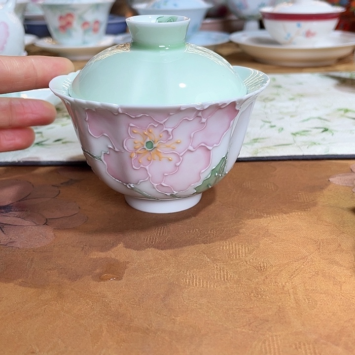 【闪购商品】俏梦牡丹盖碗哈哈哈