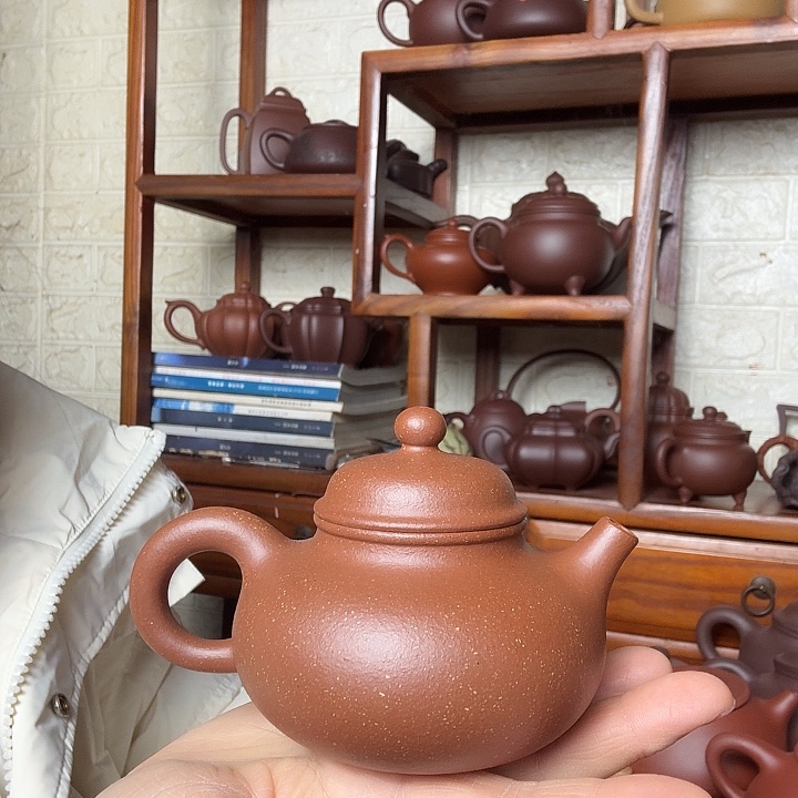 茶壶紫砂容天200cc精工半手工