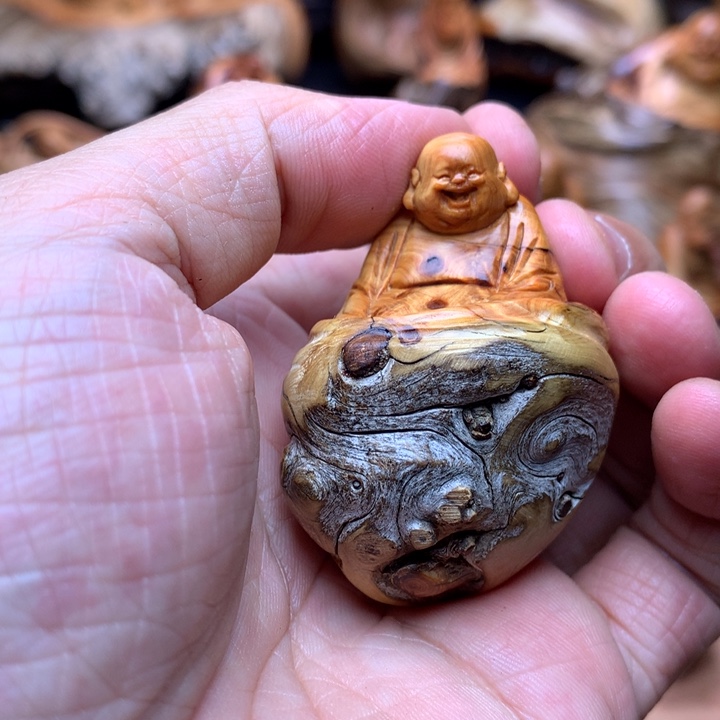 柏木（崖柏）崖柏陈化料手把件