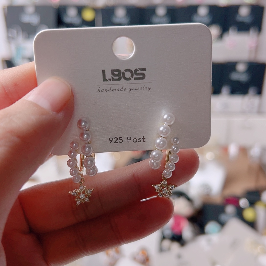 小****锆石纯铜合金耳环