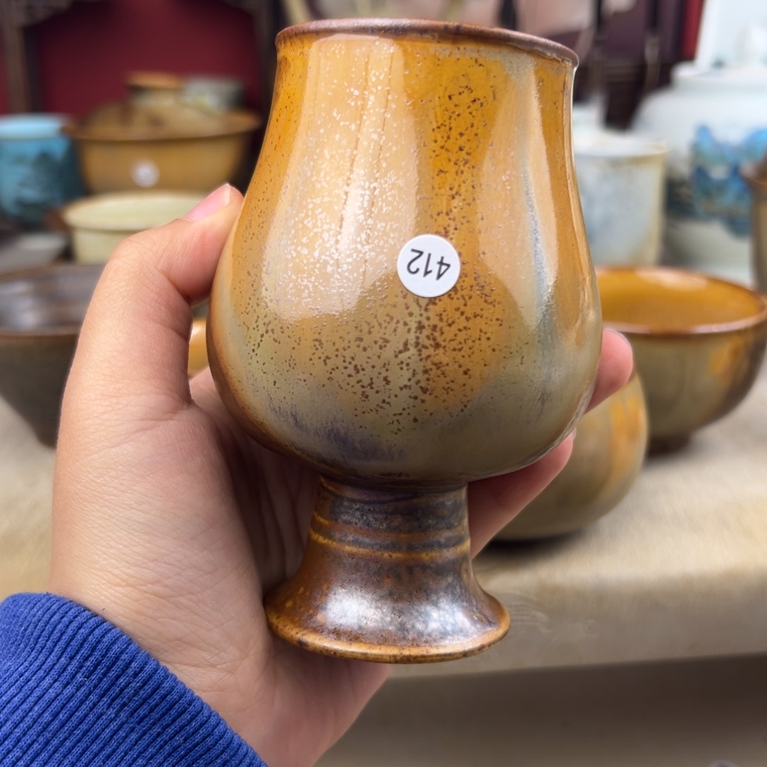 杯纯手工柴烧主人杯