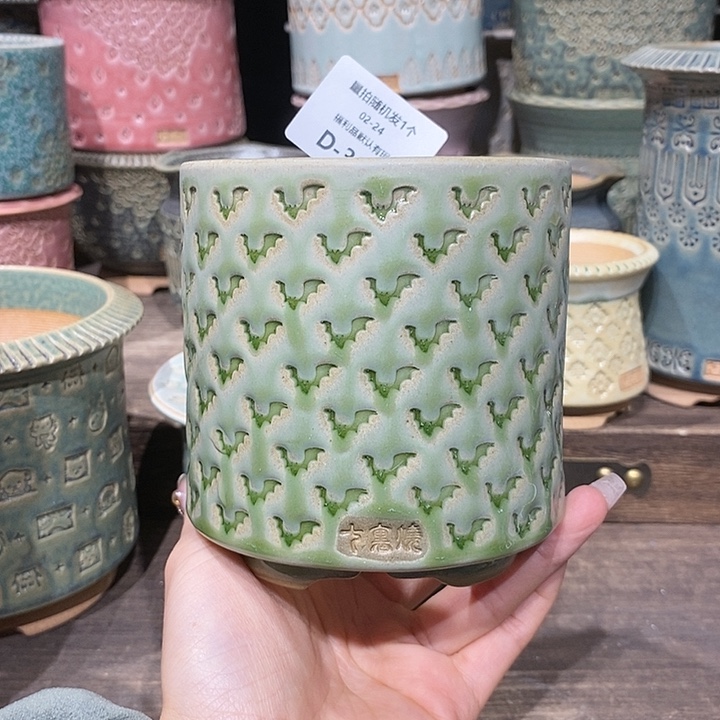 七里烧花盆2-24-309口径8