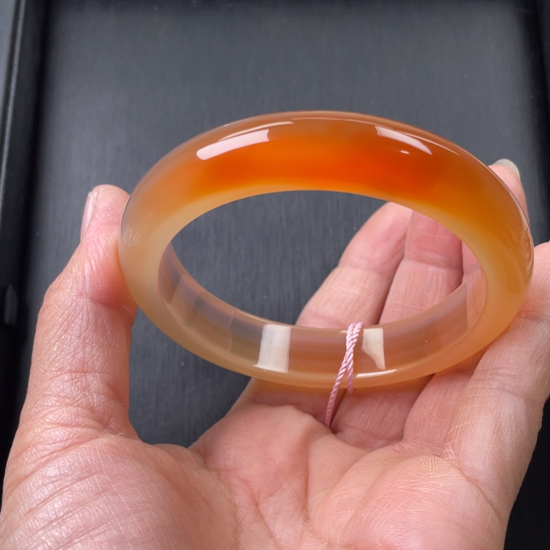 玛瑙/玉髓手镯未镶嵌59圈口