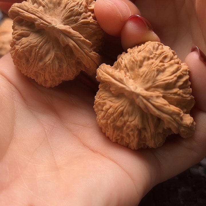 文玩核桃把件42全品白狮子