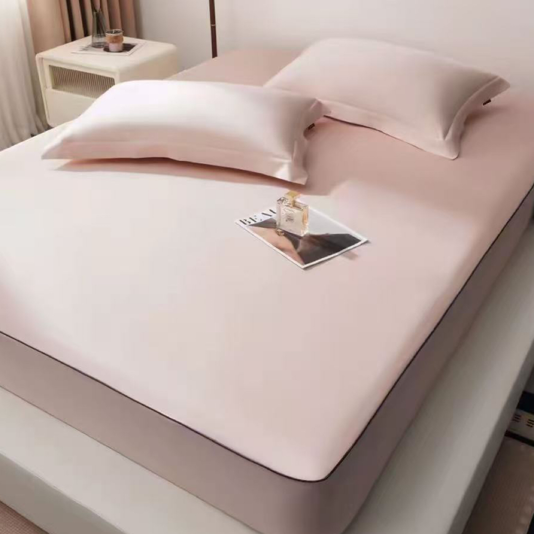 包装坏了AMSON床笠长绒棉三件套150*200微瑕～水粉W201