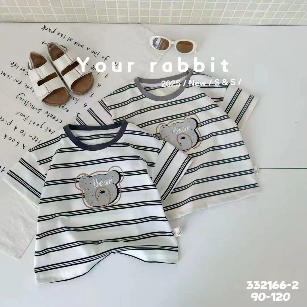 332166-2简约熊熊T恤（深灰）