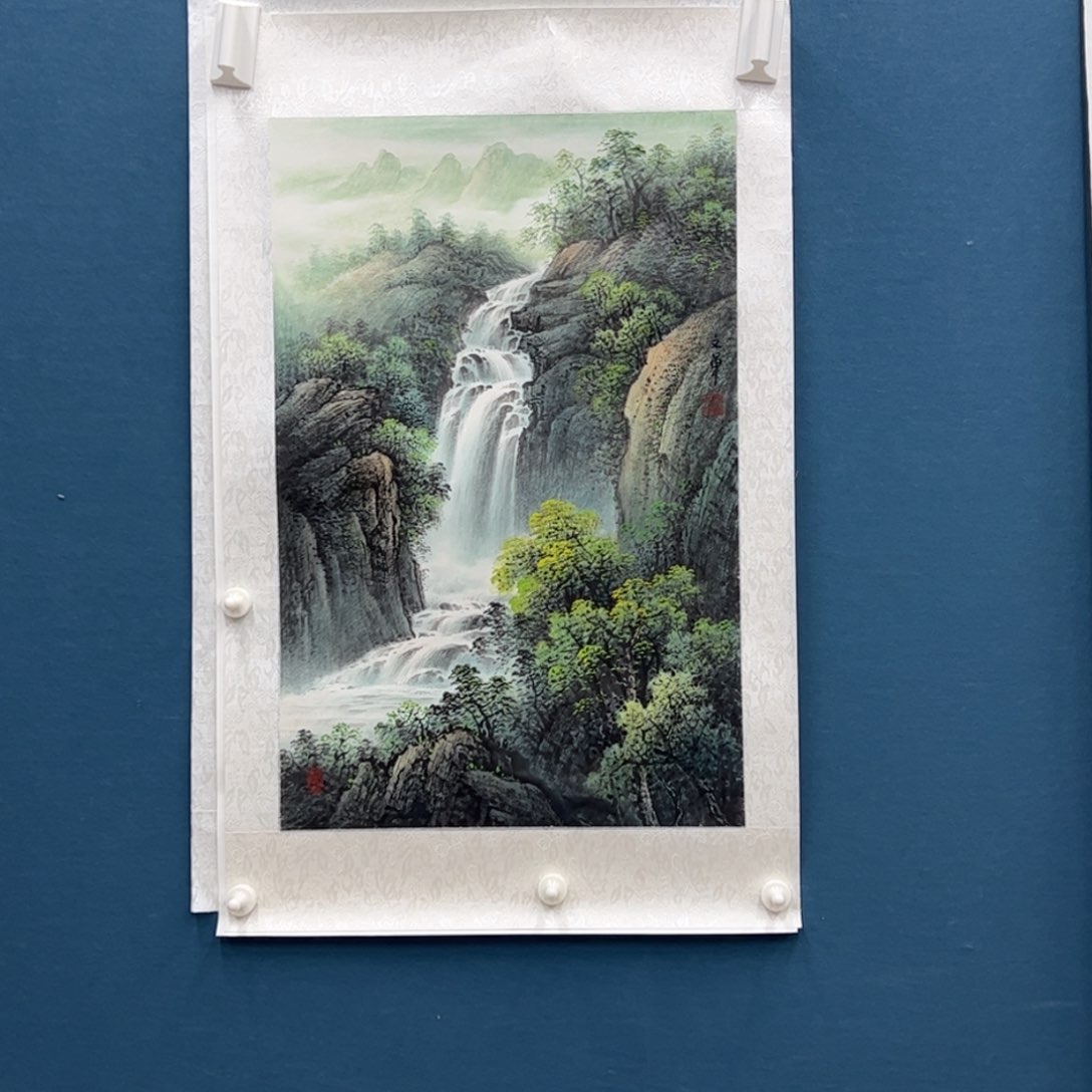 国画李文军四尺三开入册同款题材