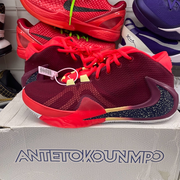 tx/全新配盒41码/字母1黑红/BQ5423-600/篮球鞋