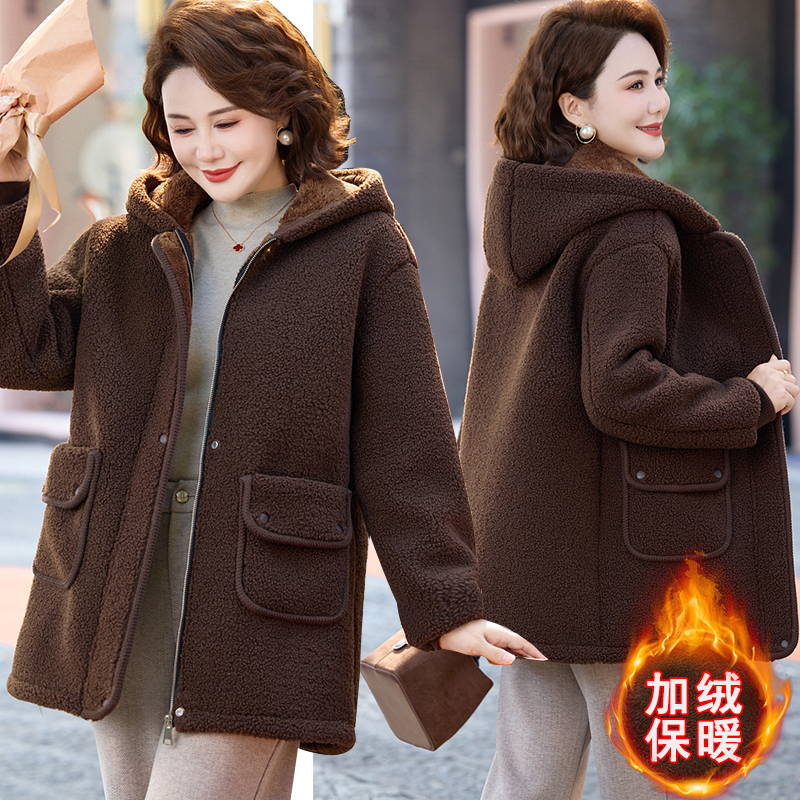 2025新款外套轻薄短款棉袄中老年妈妈冬装服50岁女人秋冬季