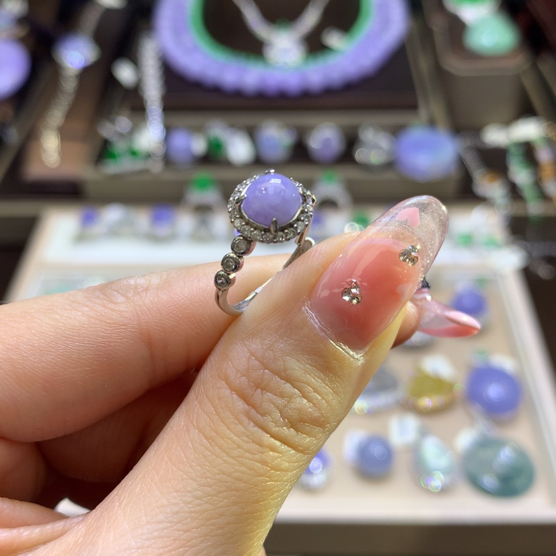 翡翠颈饰银S925镶嵌翡翠