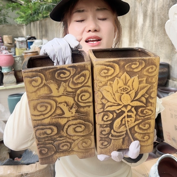 口径14高23两个柴烧方