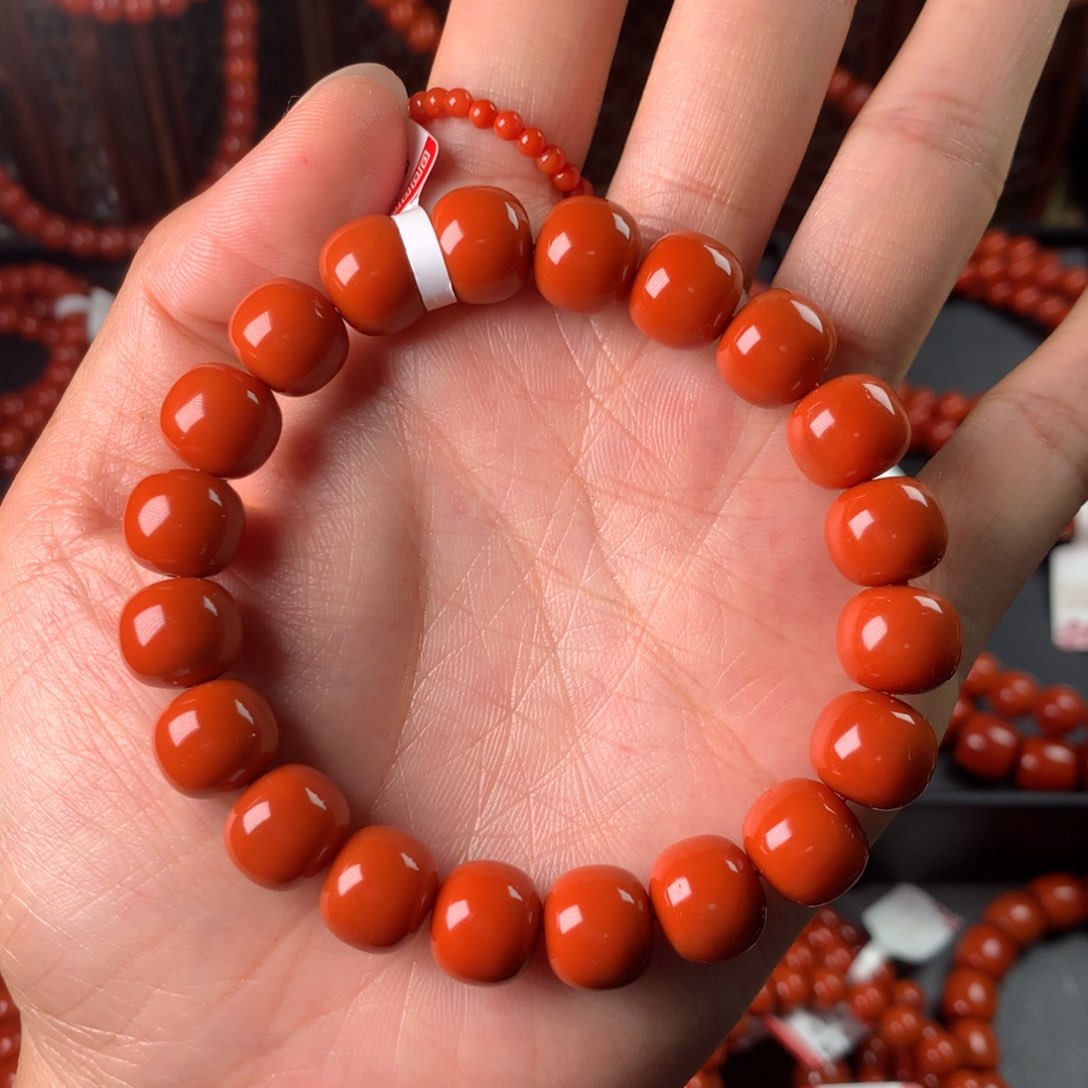 南红玛瑙手链未镶嵌小*高11m手链糖