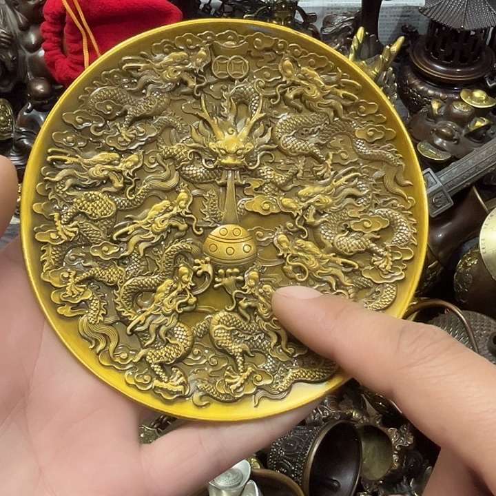 顺顺利利，铜器摆件